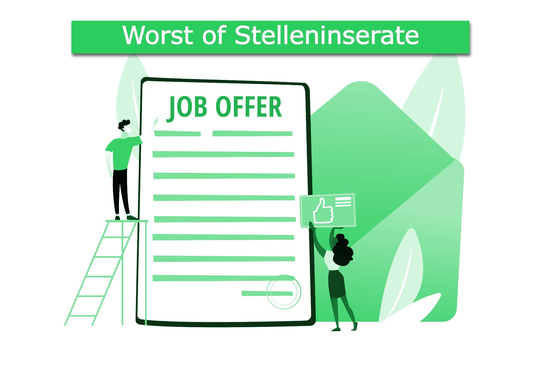Worst of Stelleninserate März 2026: Schönwetterarbeiten