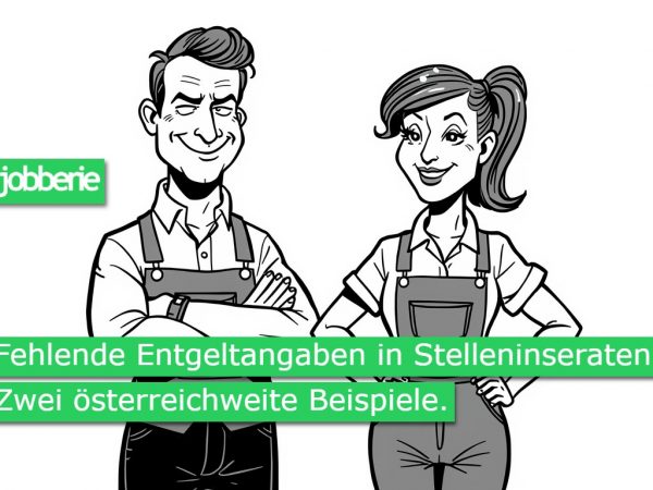 Fehlende Entgeltangeban in Österreicj. Zwei Beispiele.